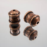6mm Hammered Bead Cap - Antique Copper