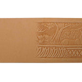 100-456803.SLC.03.jpg 1-1/2" Embossed Deer Name Space Belt Strip Image