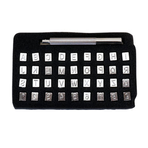¼" Alphabet/Number Stamp Set