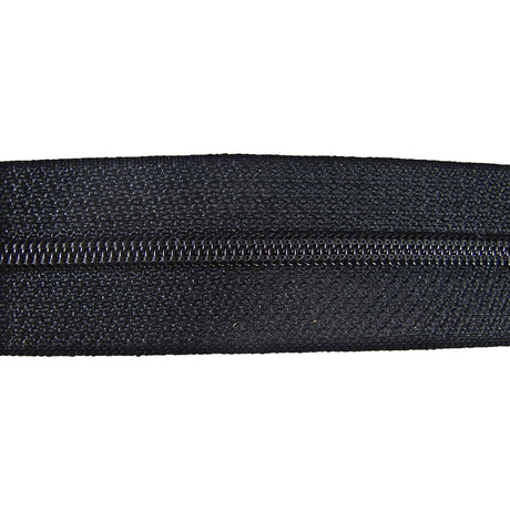 129-135001.SLC.jpg YKK Regular Zipper Tape - Black Yard Image