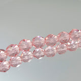 8mm Firepolish Strand - Rose