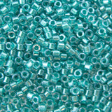 Delica Bead - Lined Crystal/Green Aqua Luster DB238