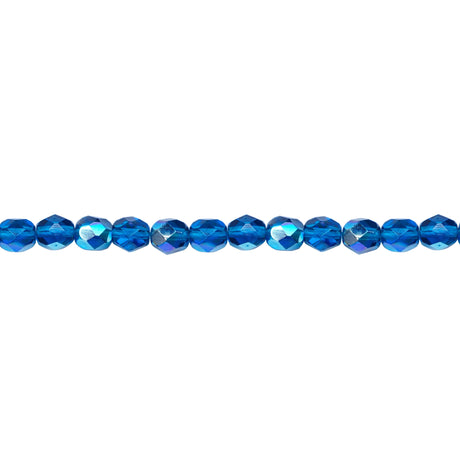 339-91.SLC.1.jpg 6mm Capri Blue AB Bead Strand - Firepolished Image