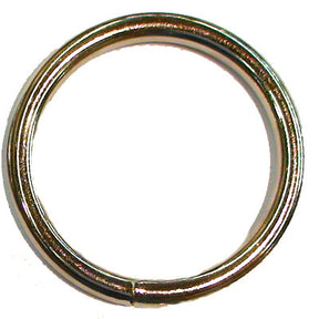 2 ½" Round Welded Ring - Nickel Plate