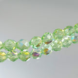 8mm Peridot AB Bead Strand - Firepolished