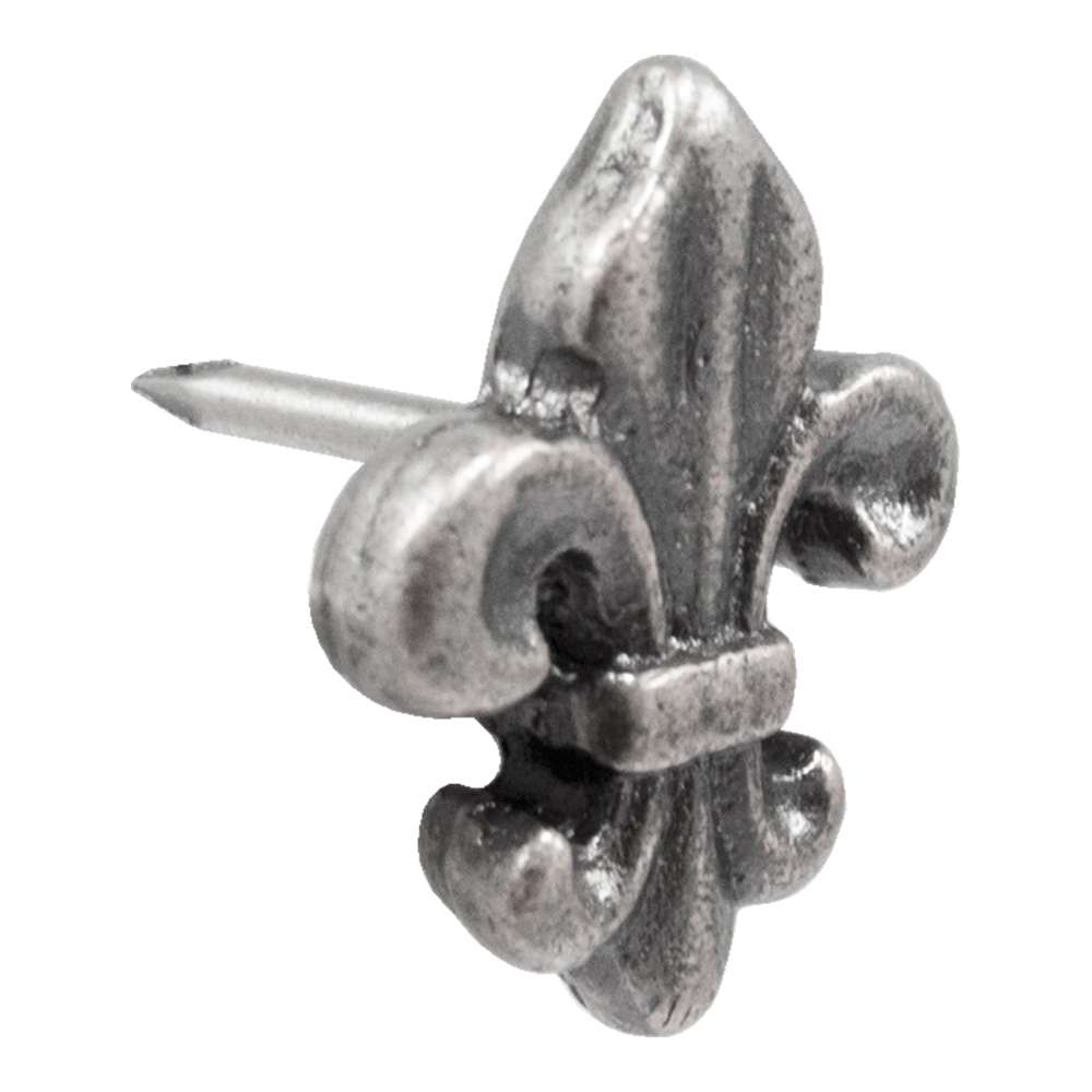 115-179280.SLC.jpg Fleur-de-lis Tack - Old Silver 50pk Image