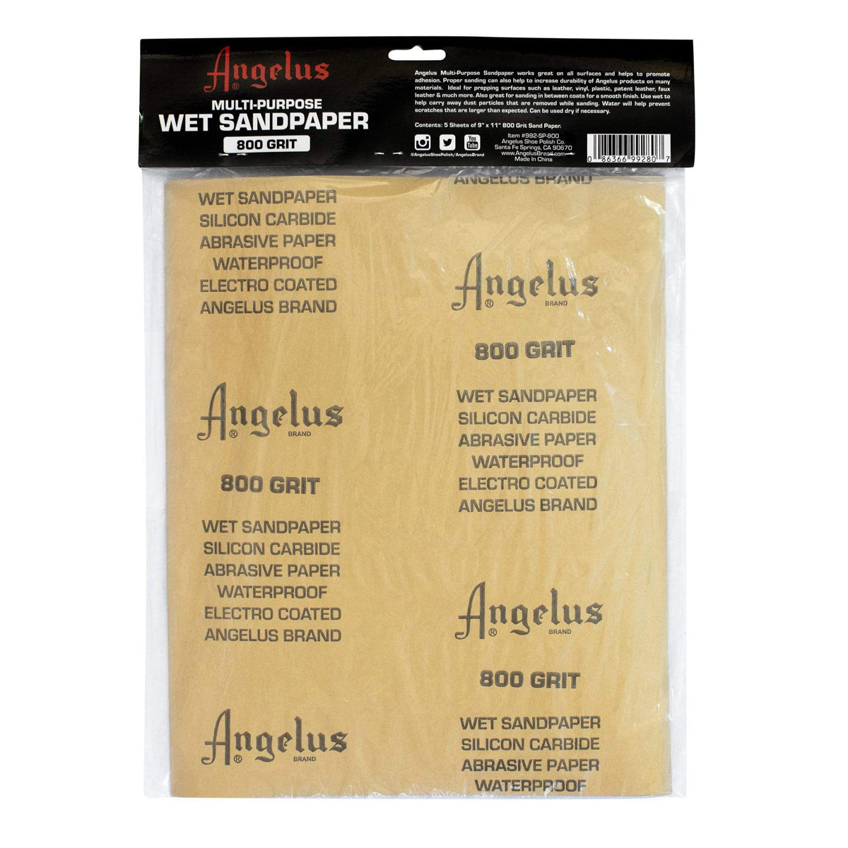 ASP.800 Grit.02.jpg Angelus Multi-Purpose Wet Sandpaper Image