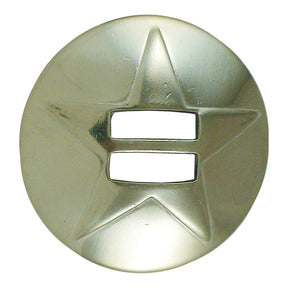 186-135101.SLC.jpg 1 ½" Slotted Star Concho - Stainless Steel Image