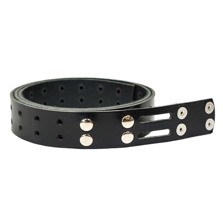 100-2049.SLC.1.jpg 1 1/2" Black Buffalo Double Hole Belt Blank w/ Snaps Image