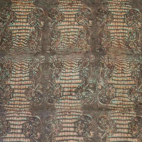 FGBE.Turquoise Brown.04.jpg Butch Cassidy Embossed Cow Image