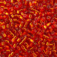 45-113043.SLC.jpg Delica Bead - Red Orange Silver Lined DB043 Image