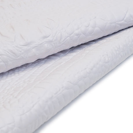 62-2604.SLC.1.jpg Embossed Alligator Side - White Image