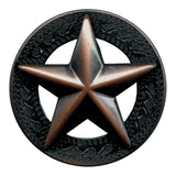 1" 3D Star Concho - Antique Copper