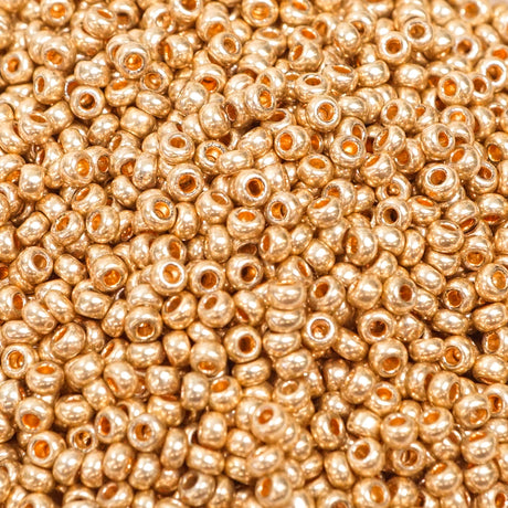 229-1039.SLC.1.jpg Seed Beads 10/0 Metallic Gold Solgel - 20g Image
