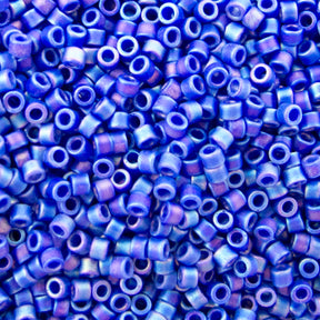 Delica Bead - Matte Opaque Dark Blue AB DB880