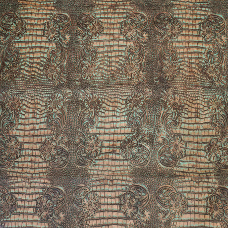 FGBE.Turquoise Brown.04.jpg Butch Cassidy Embossed Cow Image