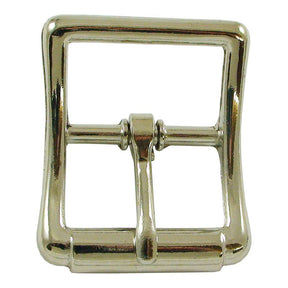 ¾" Center Bar Buckle Short - Nickel Plate
