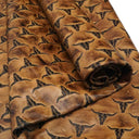 Longhorn Embossed Cow, Sepia Small