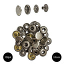 Antique Nickel Spring Snaps, 10-millimeter size