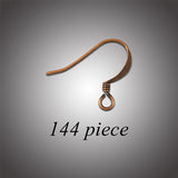 French Hook Earwire - Antique Copper 144pk