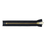 YKK 6" Zipper Chain/Pull - Black/Brass