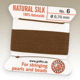 #6 Silk Cord - Brown 2 Meters