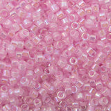Delica Bead - Pale Pink Lined DB055