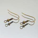 6pk French Hook Earwire - Antique Gold