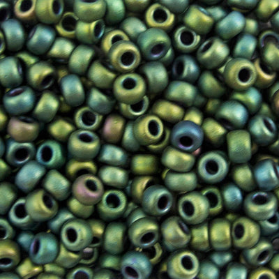 45-892066.SLC.jpg 8/0 Seed Beads - Matte Metallic Teal 22g Image