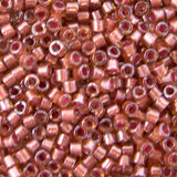 Delica Bead - Sparkling Crystal Salmon Lined Topaz DB913