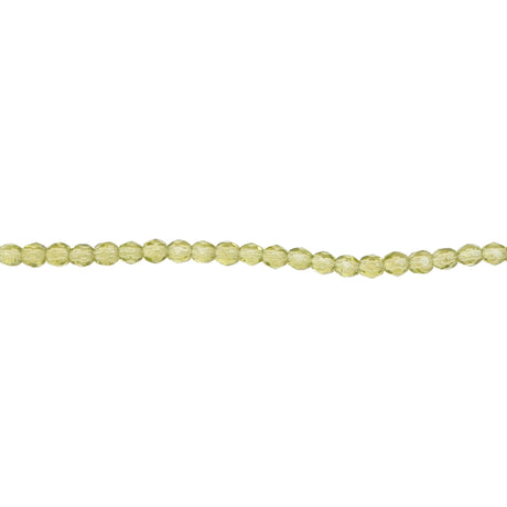 339-12.SLC.1.jpg 3mm Olivine Bead Strand - Firepolished Image