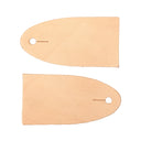 Veg Tan Leather Shape - Strap End Tabs