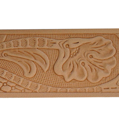 100-456807.SLC.02.jpg 1-1/2" Embossed Floral Name Space Belt Strip Image