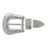 ¾" Traditional Buckle Set - Silver Plate