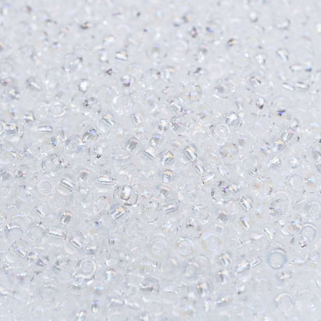 229-1032.SLC.1.jpg Seed Beads 10/0 Transparent Iris Crystal - 45g Image