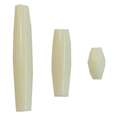 205-101.SLC.jpg ½" Hair Pipe Beads - White 50pk Image