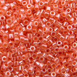 Delica Bead - Salmon Luster Crystal Lined DB235