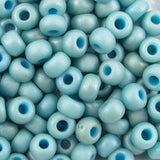 6/0 Seed Beads - Matte Metallic Turquoise 20g