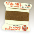 45-0603.SLC.jpg #6 Silk Cord - Beige 2 Meters Image