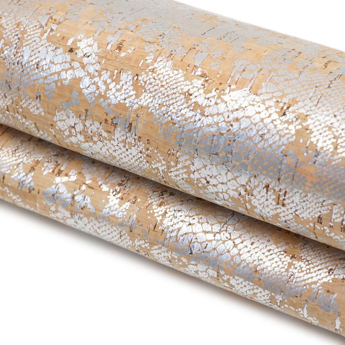 138-06.SLC.2.jpg Full sheet of Natural Cork with Silver Print Image