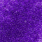 15/0 Seed Beads - Transparent Red Violet 10g