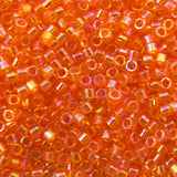 Delica Bead - Transparent Tangerine AB DB151