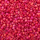 Delica Bead - Red Orange Transparent AB Matte DB856