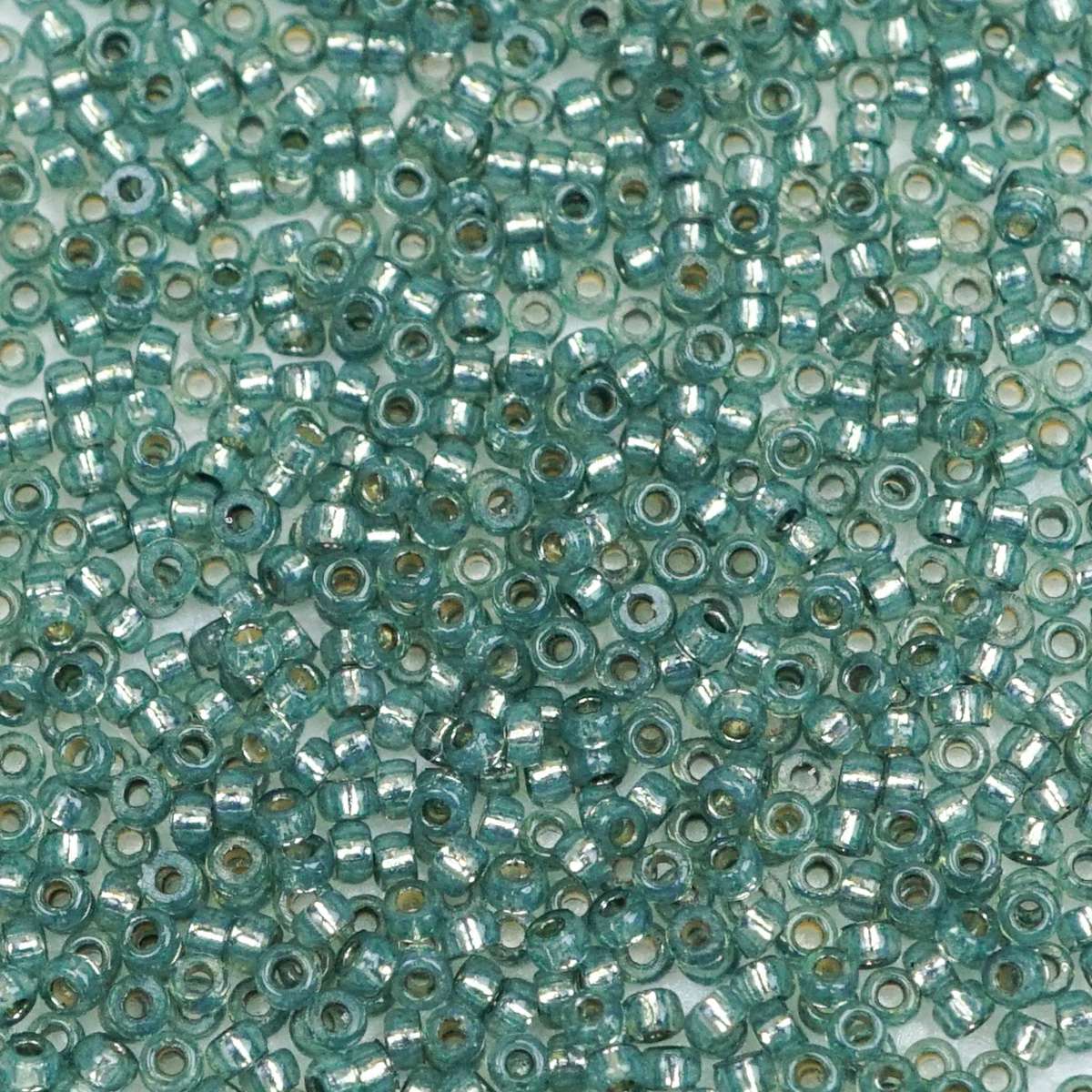 45-1594241.SLC.1.jpg 15/0 Seed Beads - Duracoat Silver Lined Dark Mint 8.2g Image