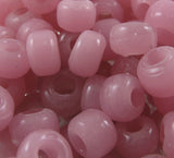 Pink Crow Beads - 100pk
