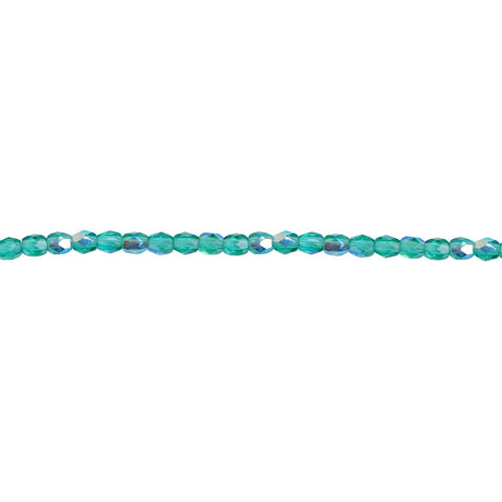 339-27.SLC.1.jpg 3mm Emerald AB Bead Strand - Firepolished Image