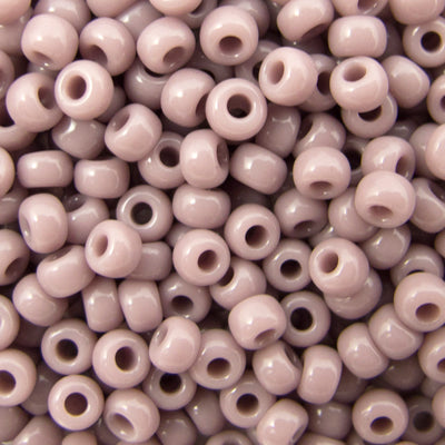 45-89410.SLC.jpg 8/0 Seed Beads - Opaque Mauve 22g Image