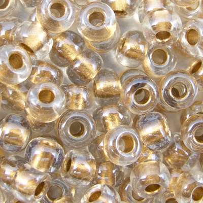 45-69234.SLC.jpg 6/0 Seed Beads - Metallic Gold Crystal 20g Image