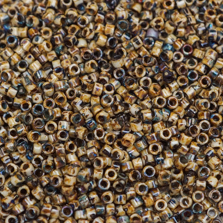 45-1132267.SLC.1.jpg Delica Bead - Picasso Brown Tan Matte DB2267 Image