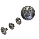 115-93141.SLC.01.jpg Twin Feather Line 24 Decorative Snap - Antique Nickel Image